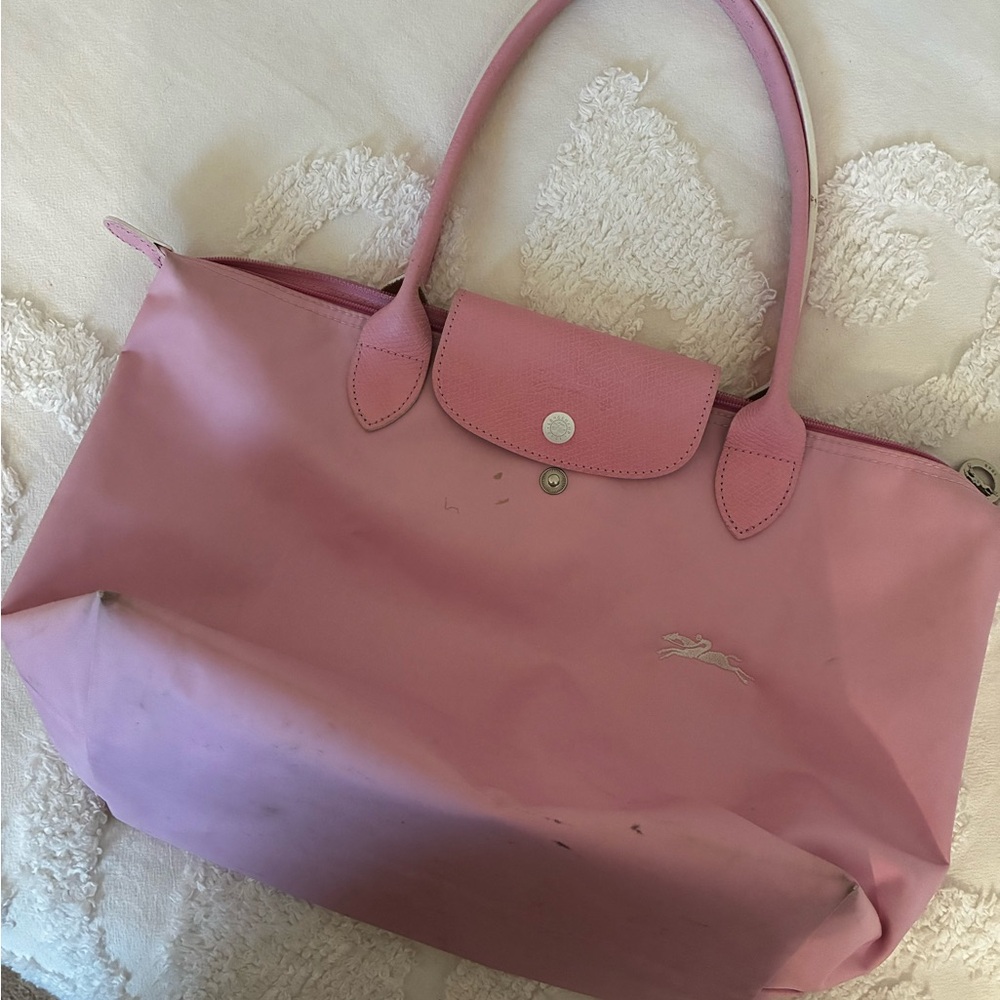 Pink Longchamp Tote Bag